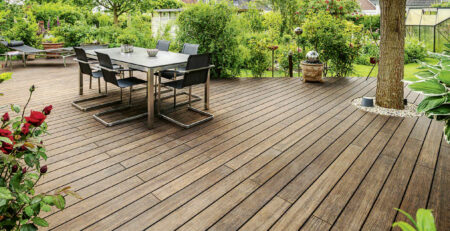 Terrasse aus Thermo Bambus